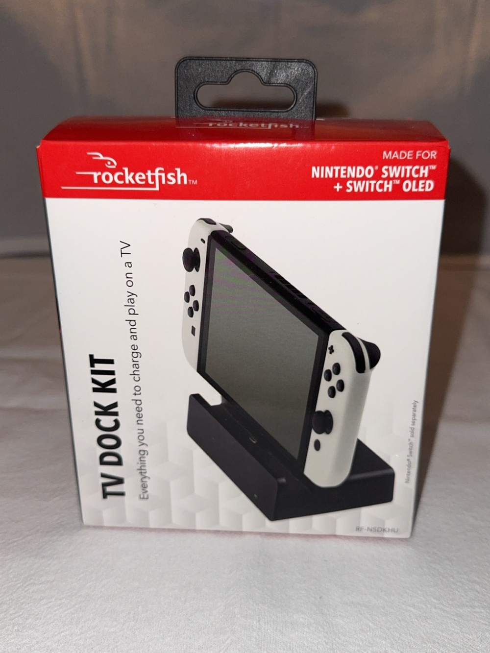 Rocketfish TV Dock Kit for Nintendo Switch - Black and White